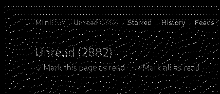Miniflux Unread Count, discouraging...